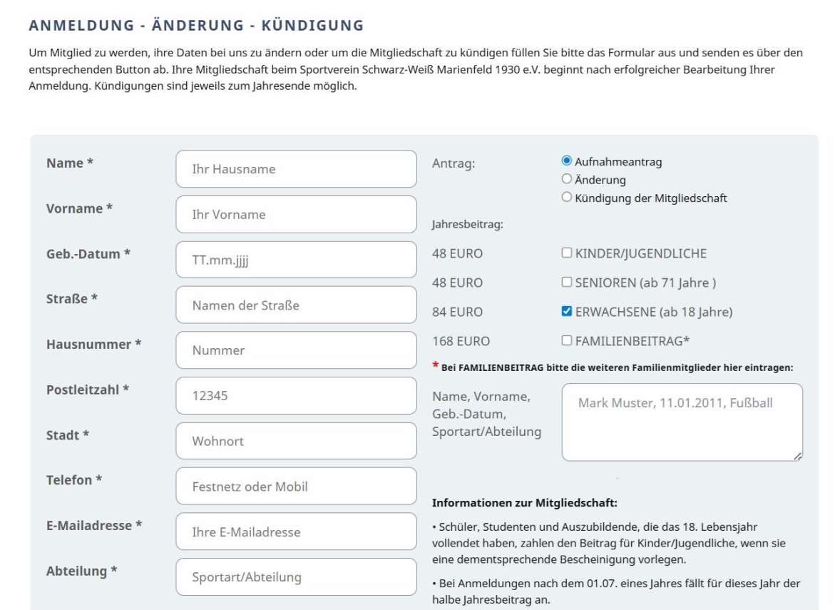 Sie befinden sich auf einer Testseite. Aus Sicherheitsgründen ist das Mitgliedsformular deaktiviert.